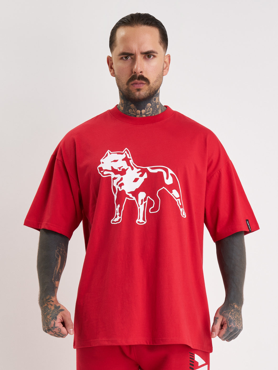 Amstaff Logo 2.0 T-Shirt Red White - Amstaff Wear