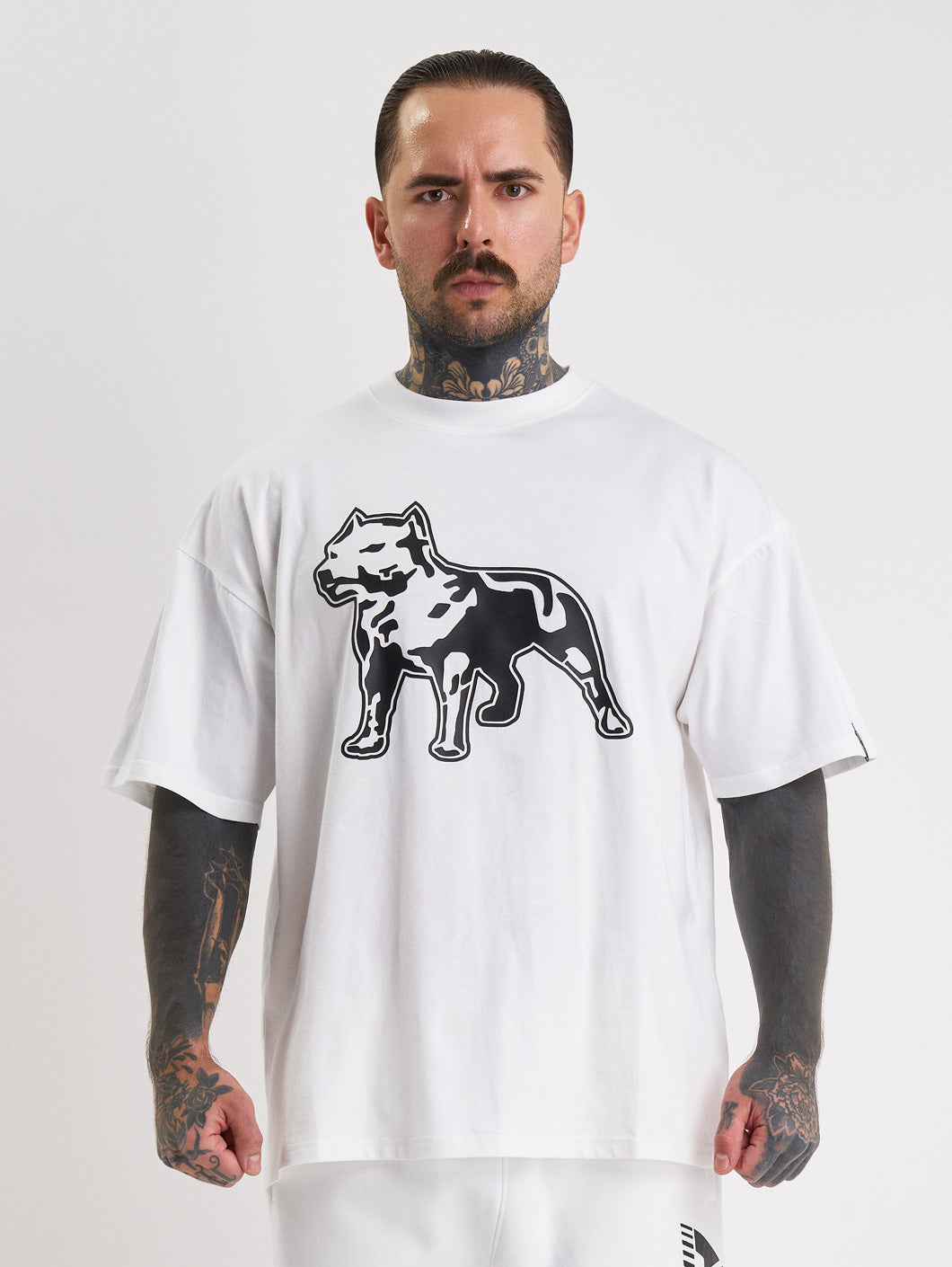 Amstaff Logo 2.0 T-Shirt - weiß/schwarz - Amstaff Wear
