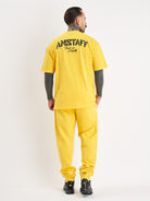 Amstaff Logo 2.0 T-Shirt Yellow Black - Amstaff Wear