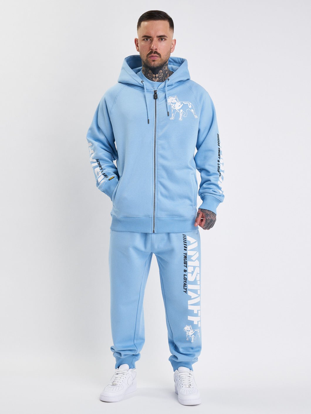 Amstaff Logo 2.0 Ziphoodie Horizon Blue - 2