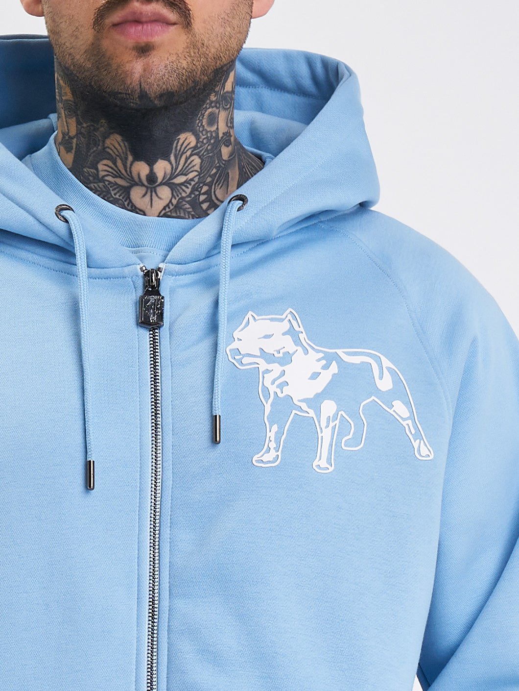 Amstaff Logo 2.0 Ziphoodie Horizon Blue - 4