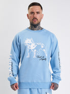 Amstaff Logo 2.0 Sweatshirt Horizon Blue - Amstaff Wear