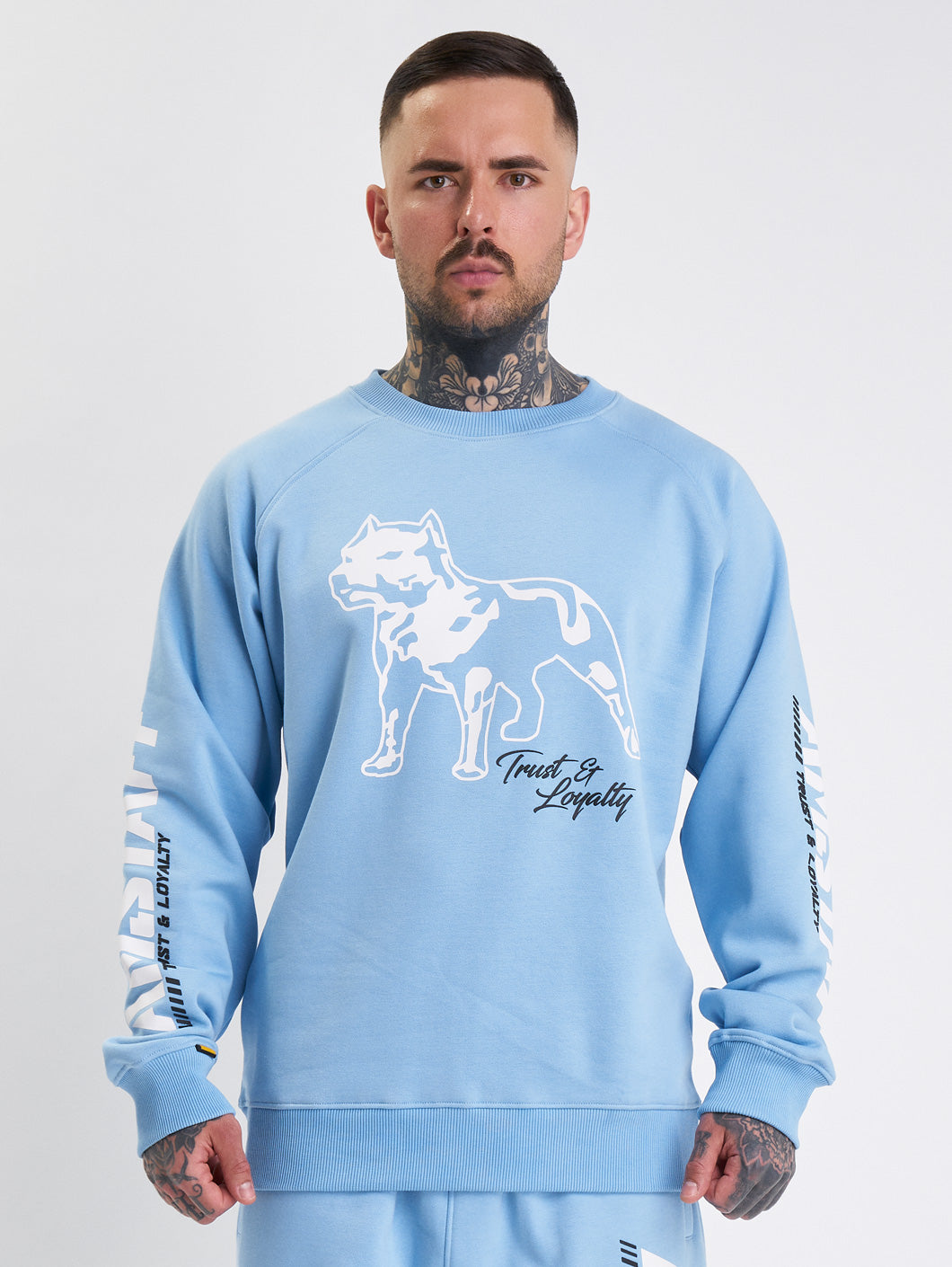 Amstaff Logo 2.0 Sweatshirt Horizon Blue - Amstaff Wear