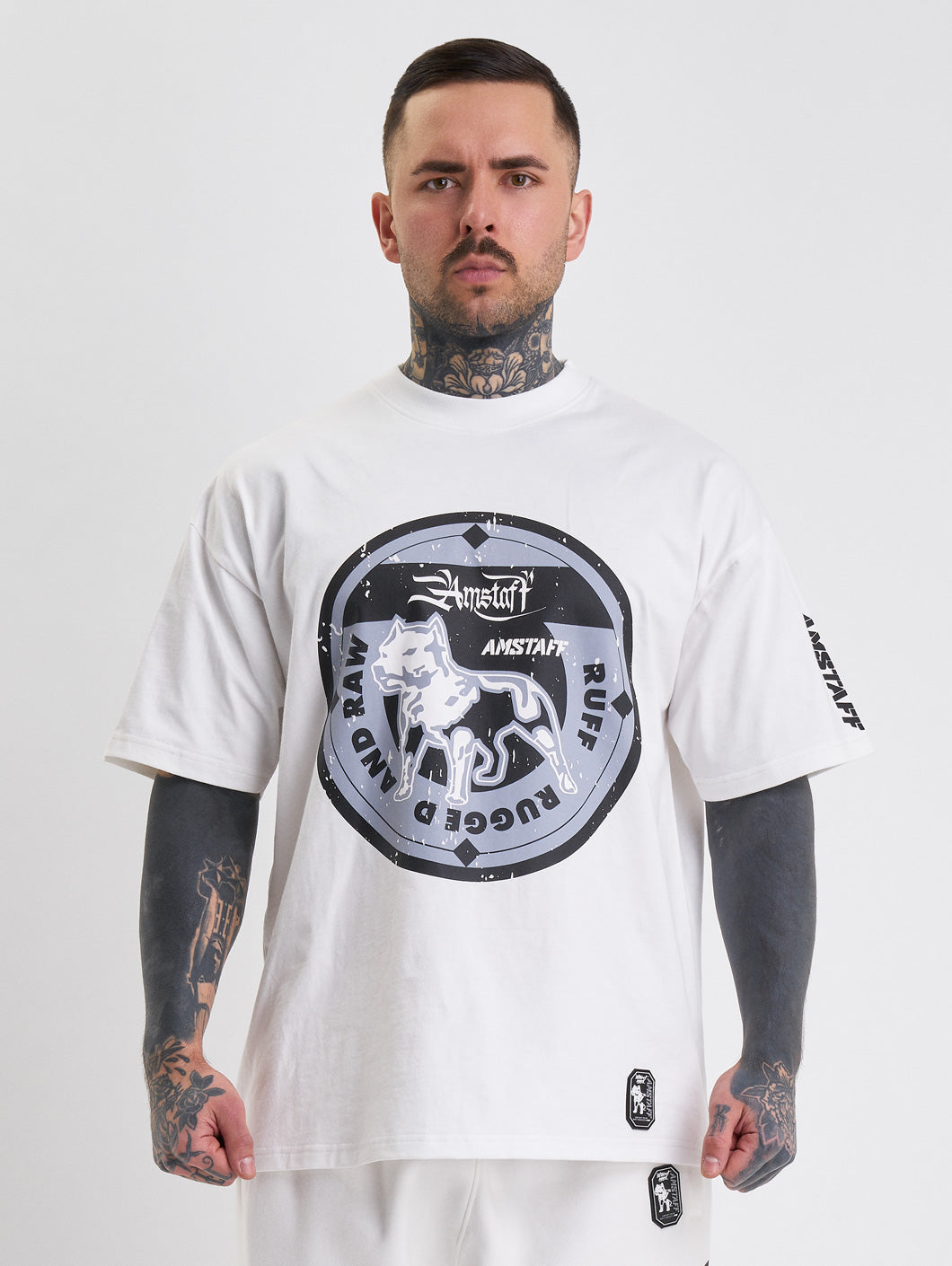 Amstaff Dyster T-Shirt White - Amstaff Wear