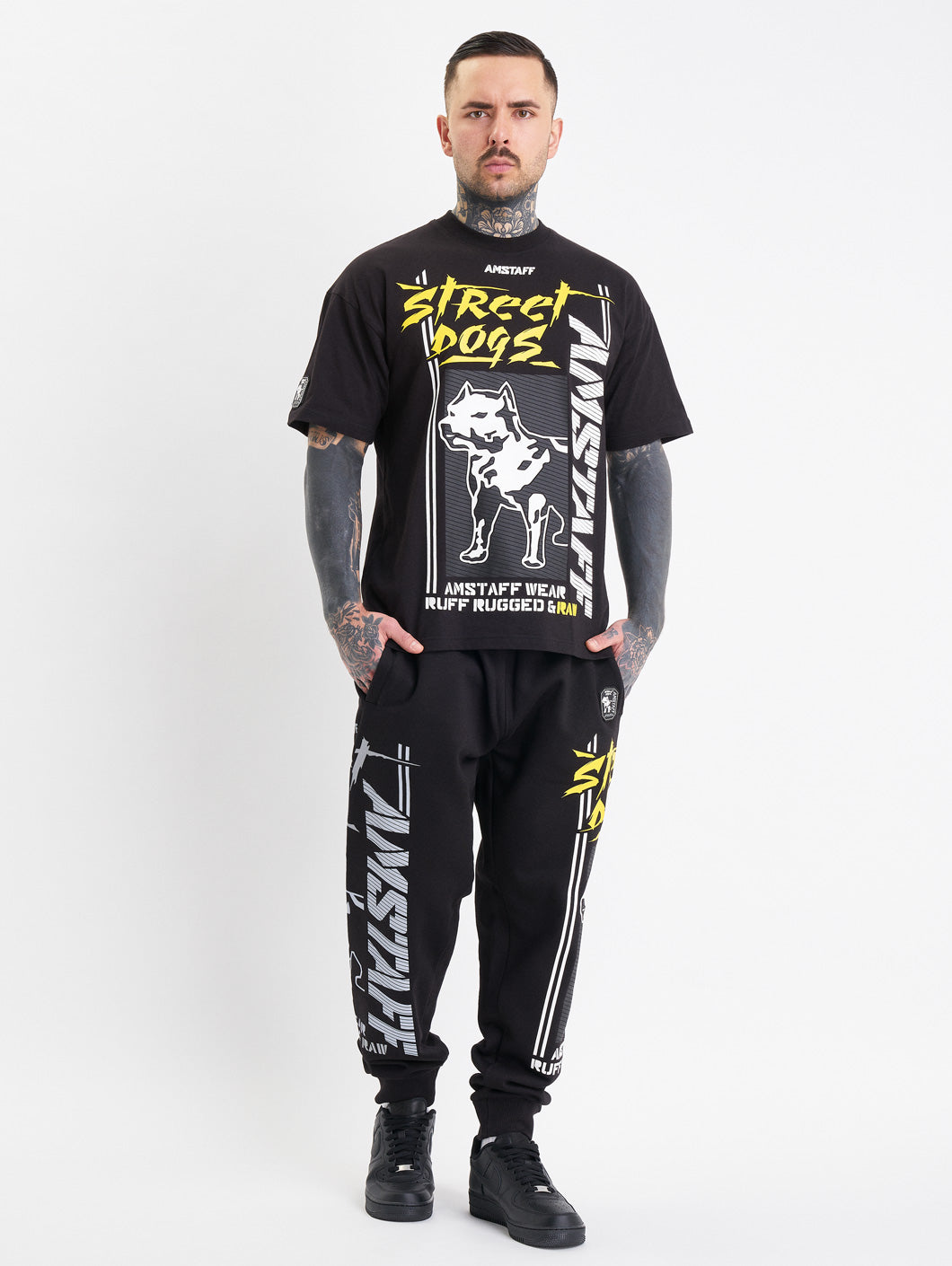 Amstaff Hunters T-Shirt Black - Amstaff Wear