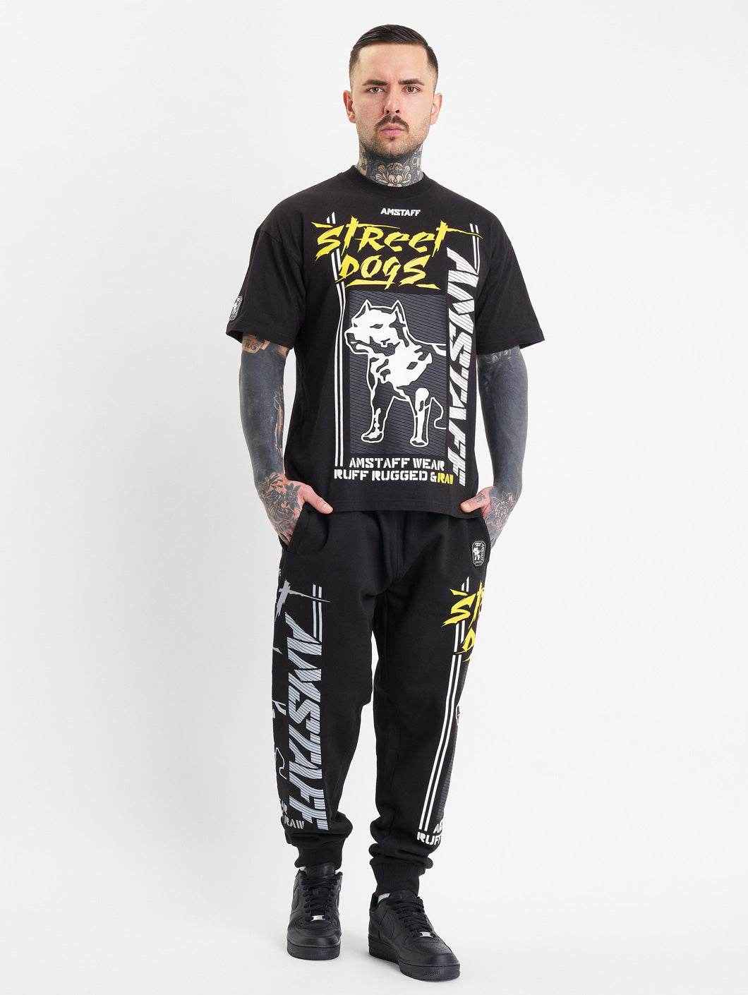 Amstaff Hunters T-Shirt Black - Amstaff Wear