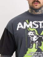 Amstaff Sector T-Shirt Grey Black - Amstaff Wear