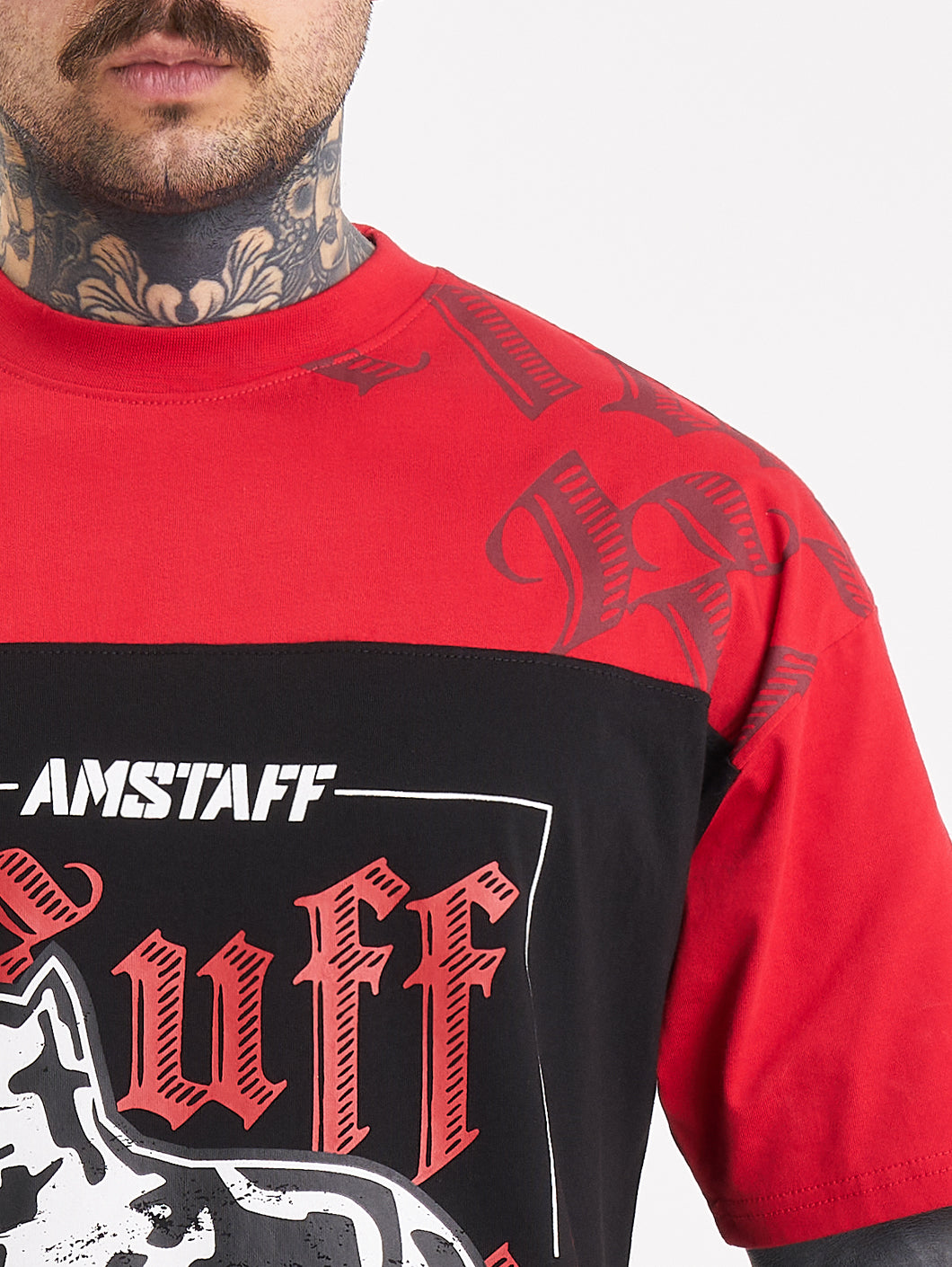 Amstaff Zane T-Shirt Red Black