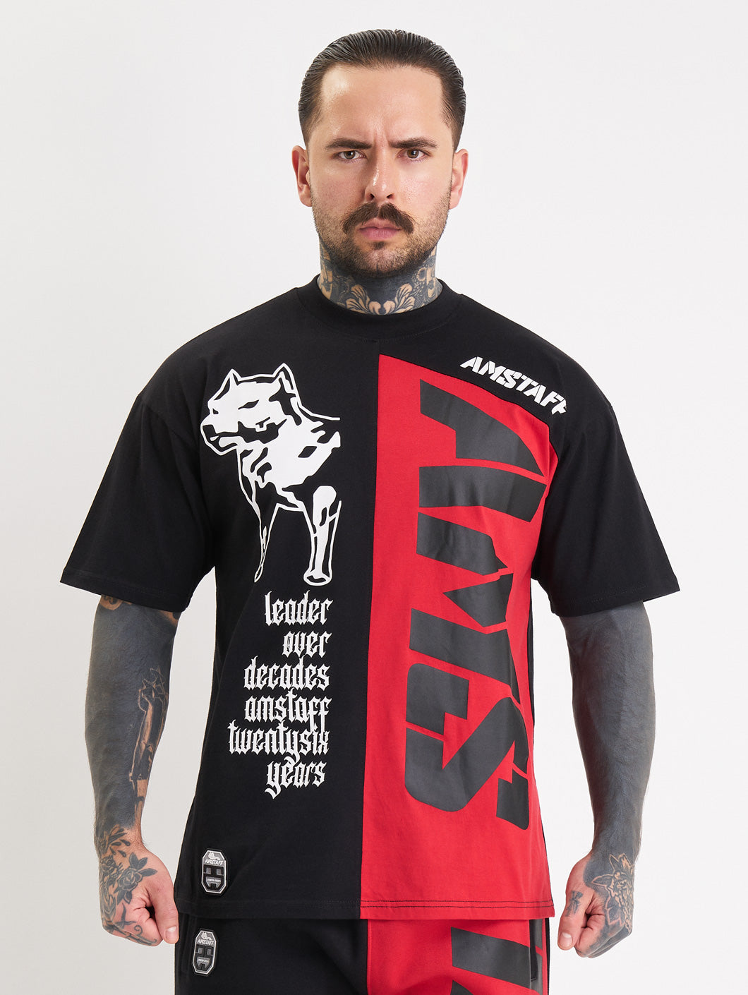 Amstaff Mavor T-Shirt Black Red