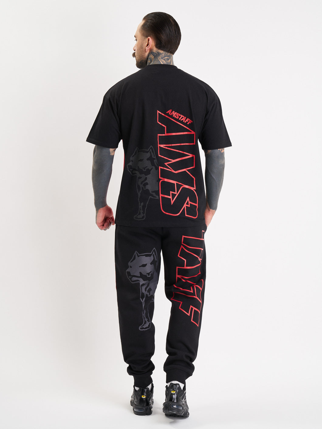 Amstaff Mavor T-Shirt Black Red