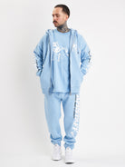 Amstaff Logo 2.0 Ziphoodie Horizon Blue - Amstaff Wear