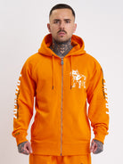 Amstaff Logo 2.0 Ziphoodie Orange - Amstaff Wear
