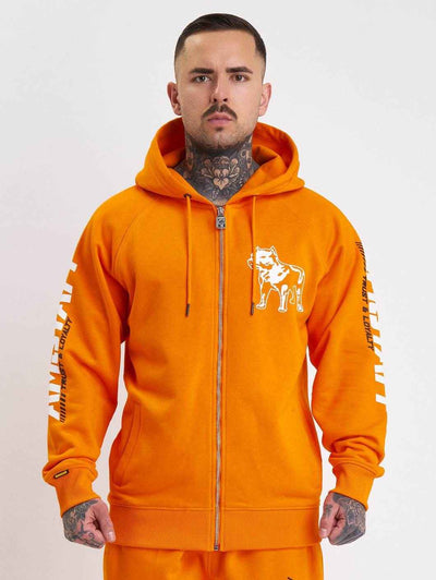 Amstaff Logo 2.0 Ziphoodie Orange