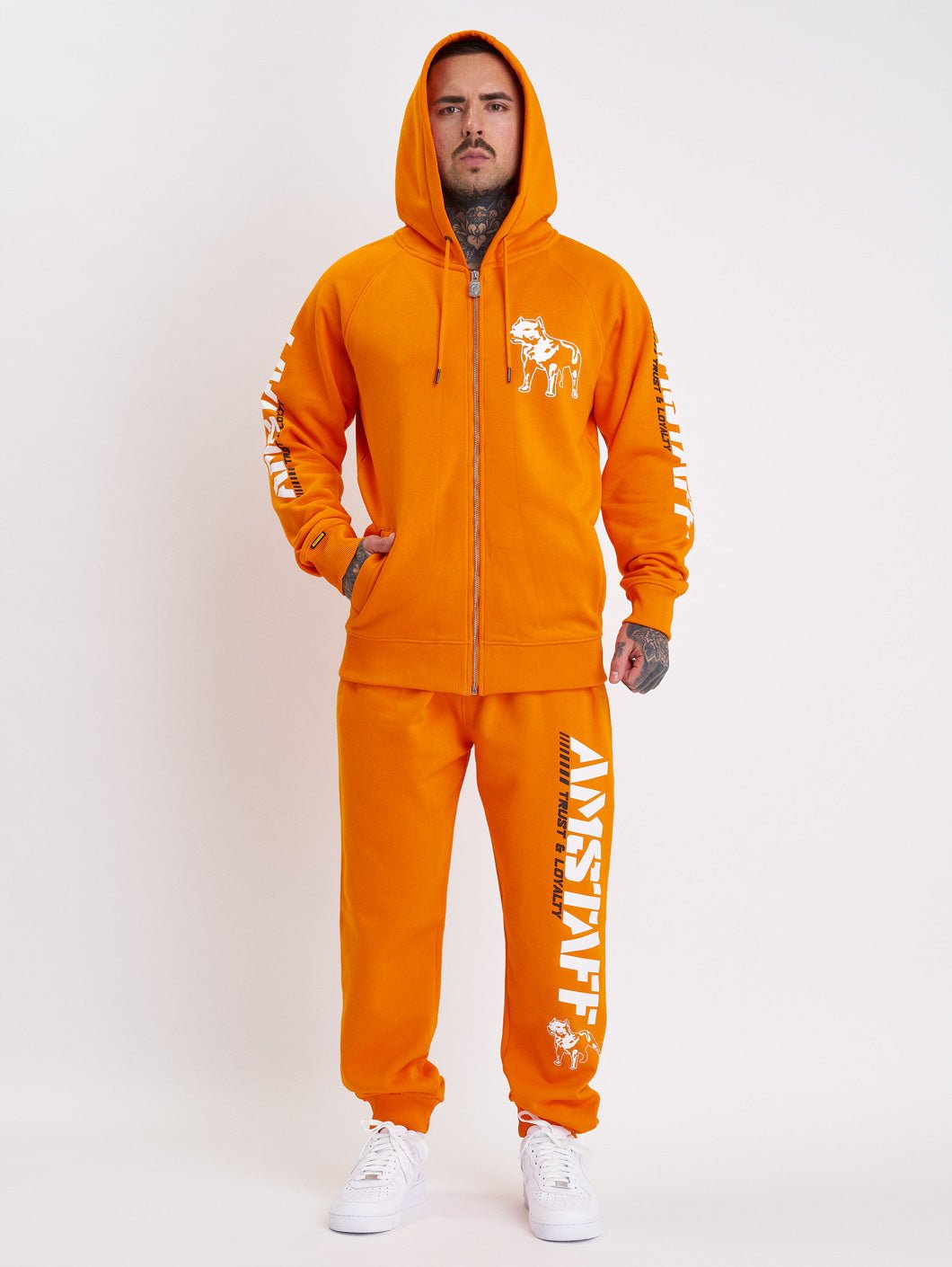 Amstaff Logo 2.0 Ziphoodie Orange - 3