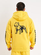 Amstaff Logo 2.0 Ziphoodie Yellow Black - Amstaff Wear