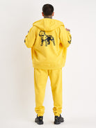 Amstaff Logo 2.0 Ziphoodie Yellow Black - Amstaff Wear