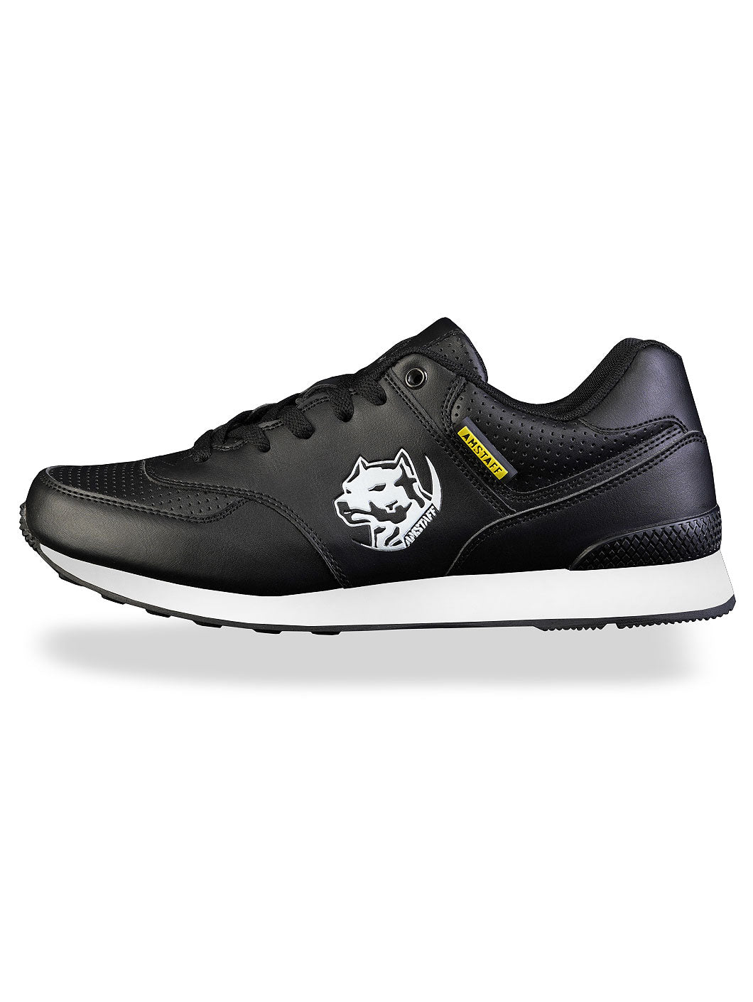 Running Dog Sneaker Black White - Amstaff Wear