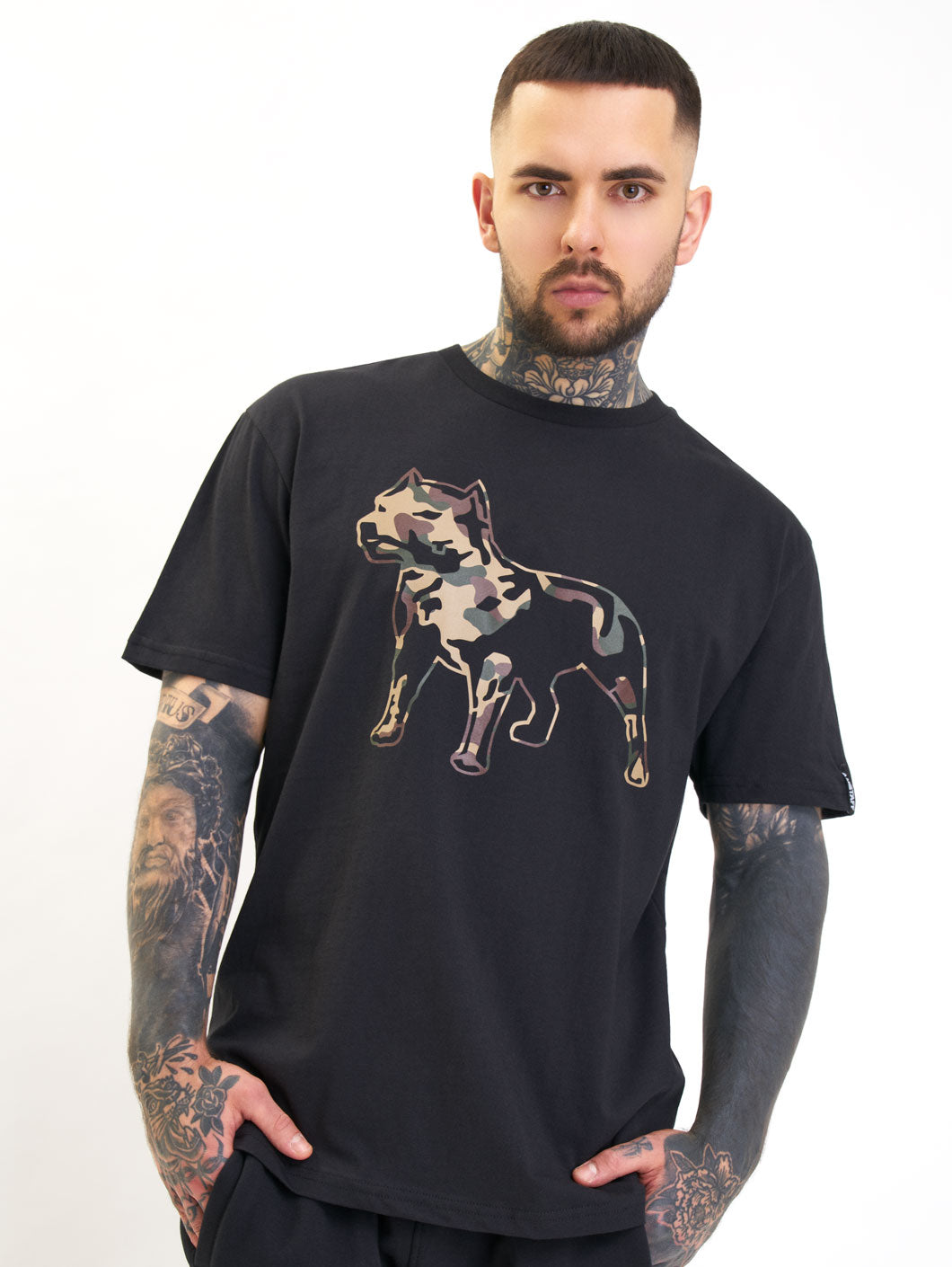 Amstaff Logo 2.0 T-Shirt Black Camouflage - 0