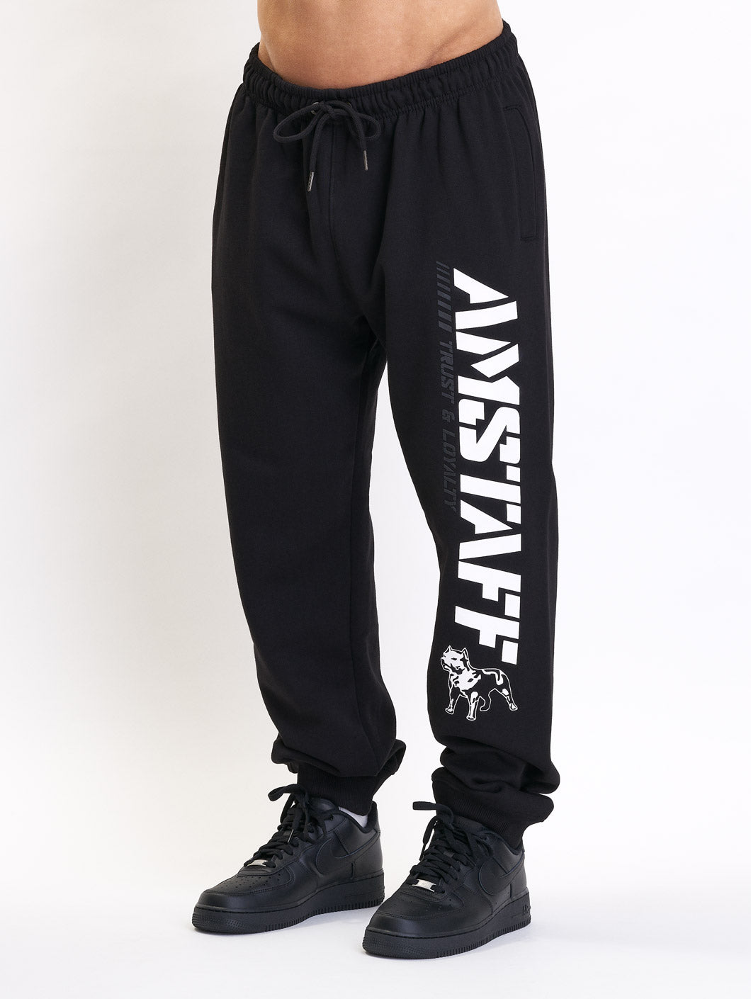 Amstaff Logo 2.0 Sweatpants Black White - 8