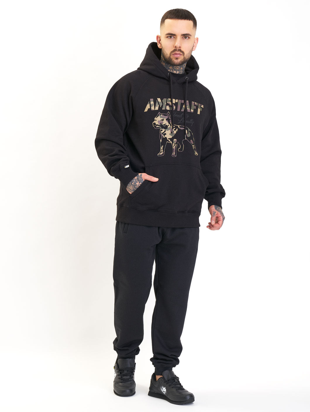 Amstaff Logo 2.0 Hoodie Black Camouflage - 0