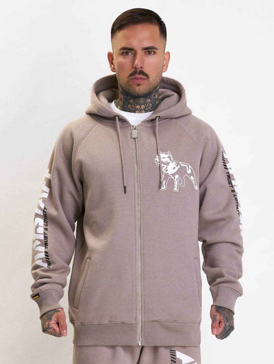 Amstaff Logo 2.0 Ziphoodie Light Brown