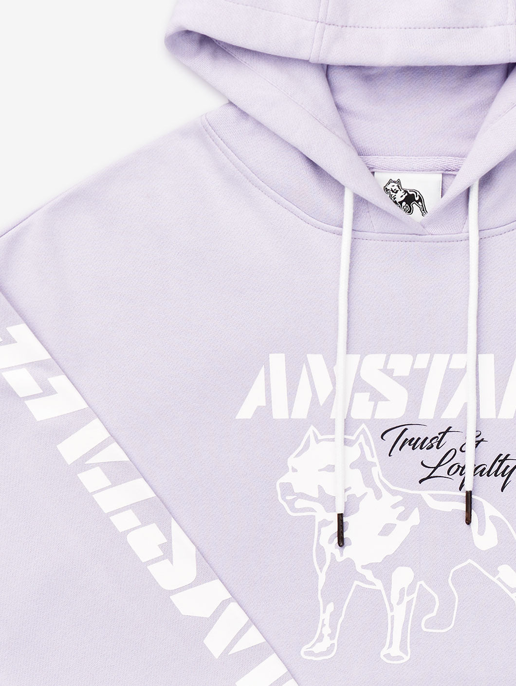 amstaff woman logo hoodie lila - 6