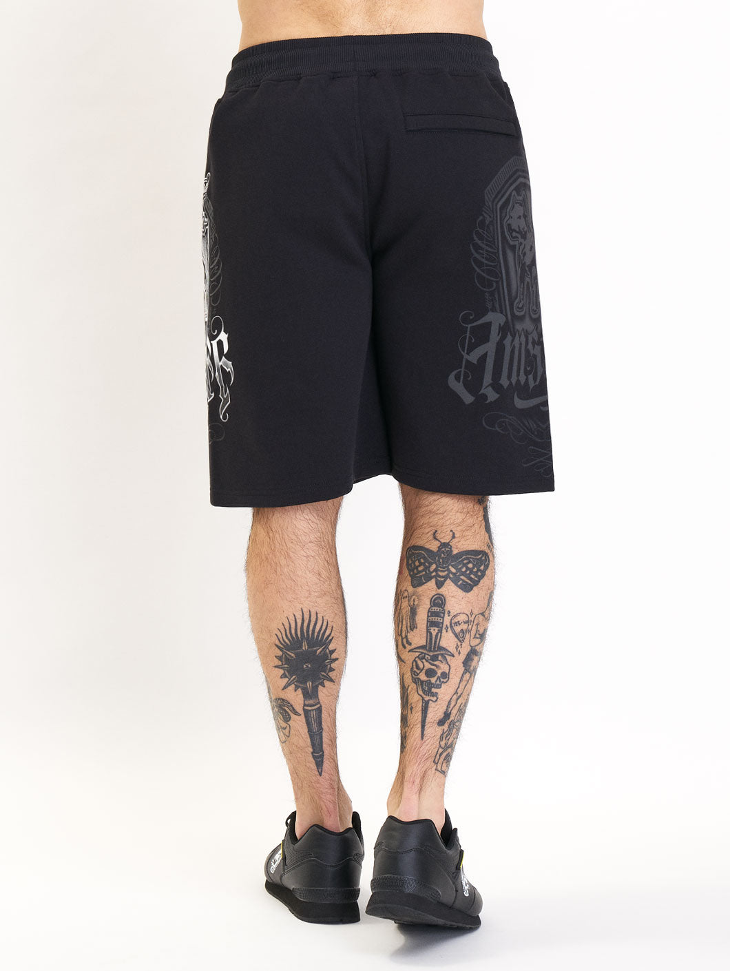 amstaff stamic sweatshorts black - 0