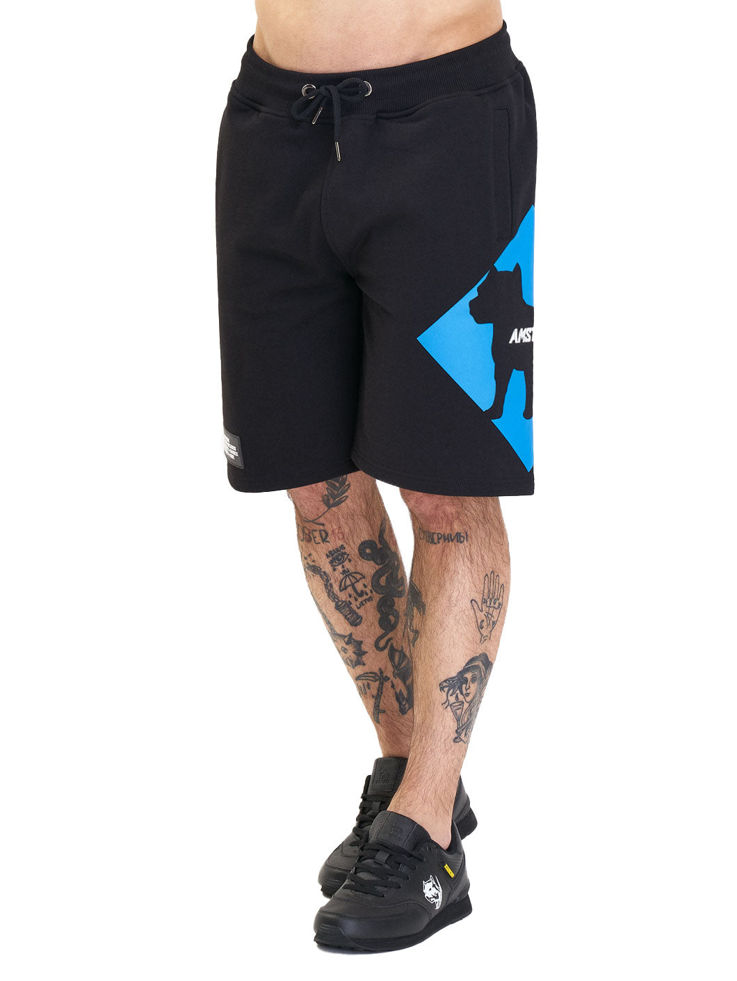 Amstaff Baist Sweatshorts Black Blue - Amstaff Wear