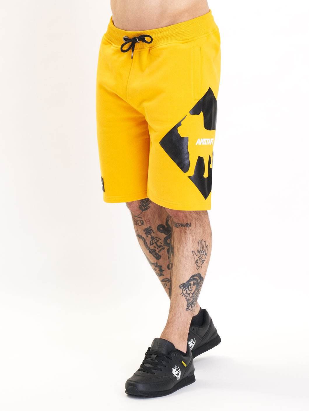 Amstaff Baist Sweatshorts Yellow - Amstaff Wear