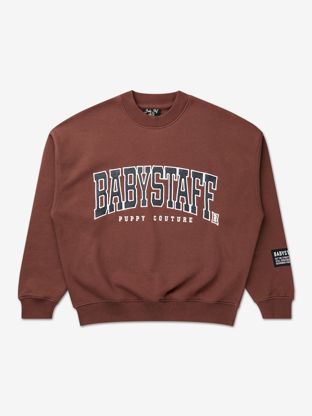 Babystaff College Oversized Sweatshirt Brown S