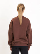 Babystaff College Oversized Sweatshirt Brown