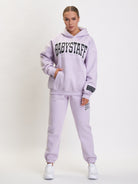 babystaff college oversize hoodie lavender - 1