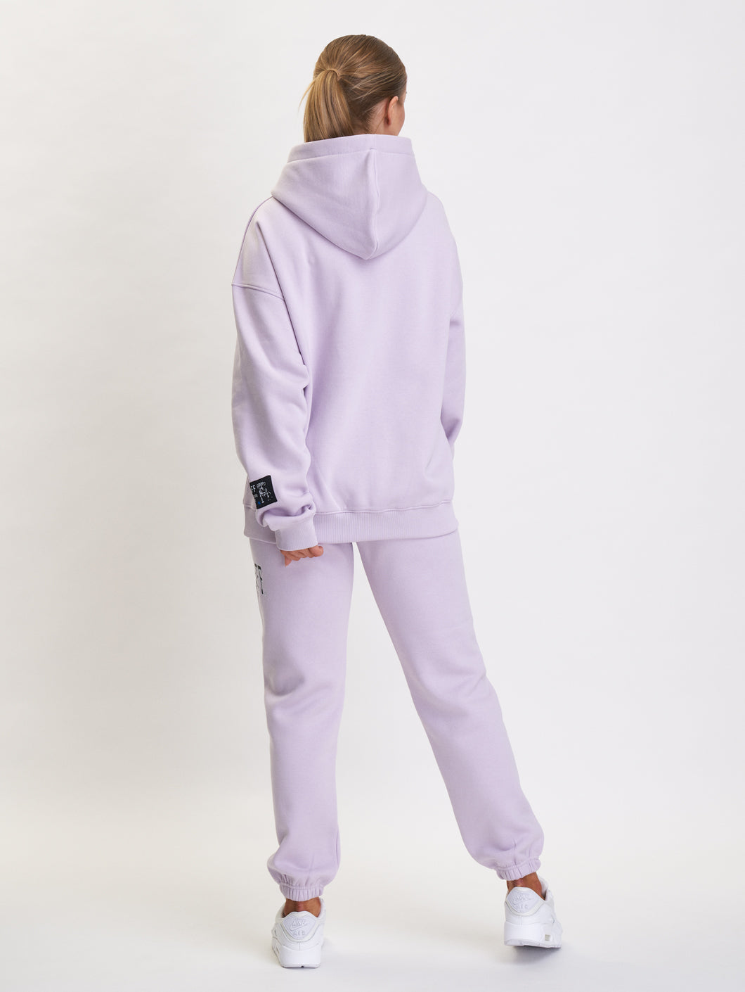 babystaff college oversize hoodie lavender - 2