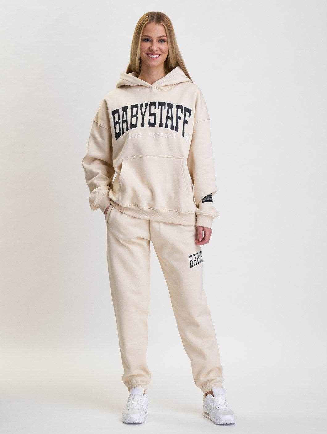 Babystaff College Oversize Hoodie Cream