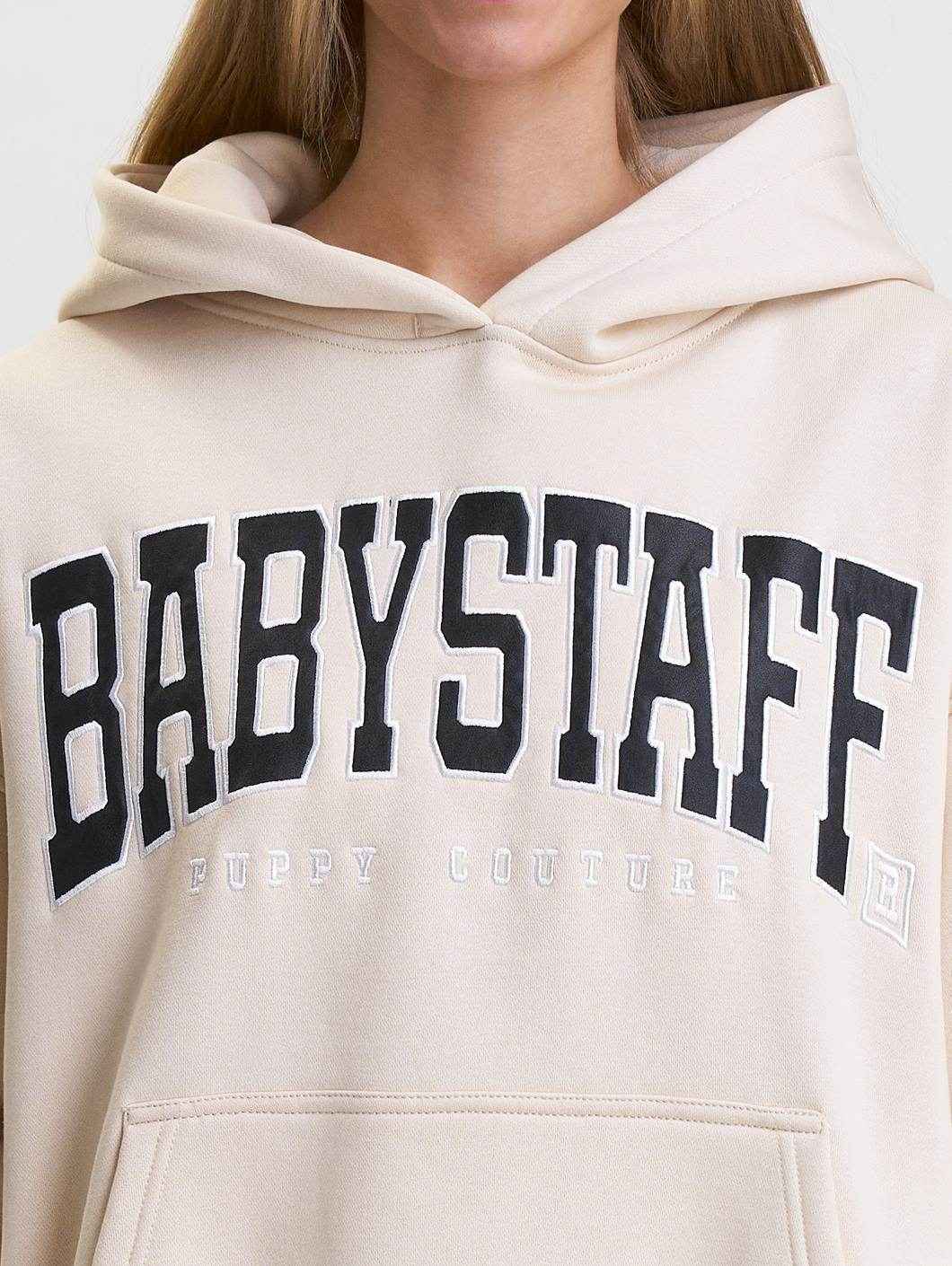 Babystaff College Oversize Hoodie Cream