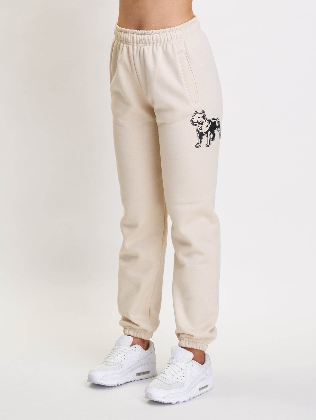 Amstaff Woman Basic Sweatpants Cream - Amstaff Wear