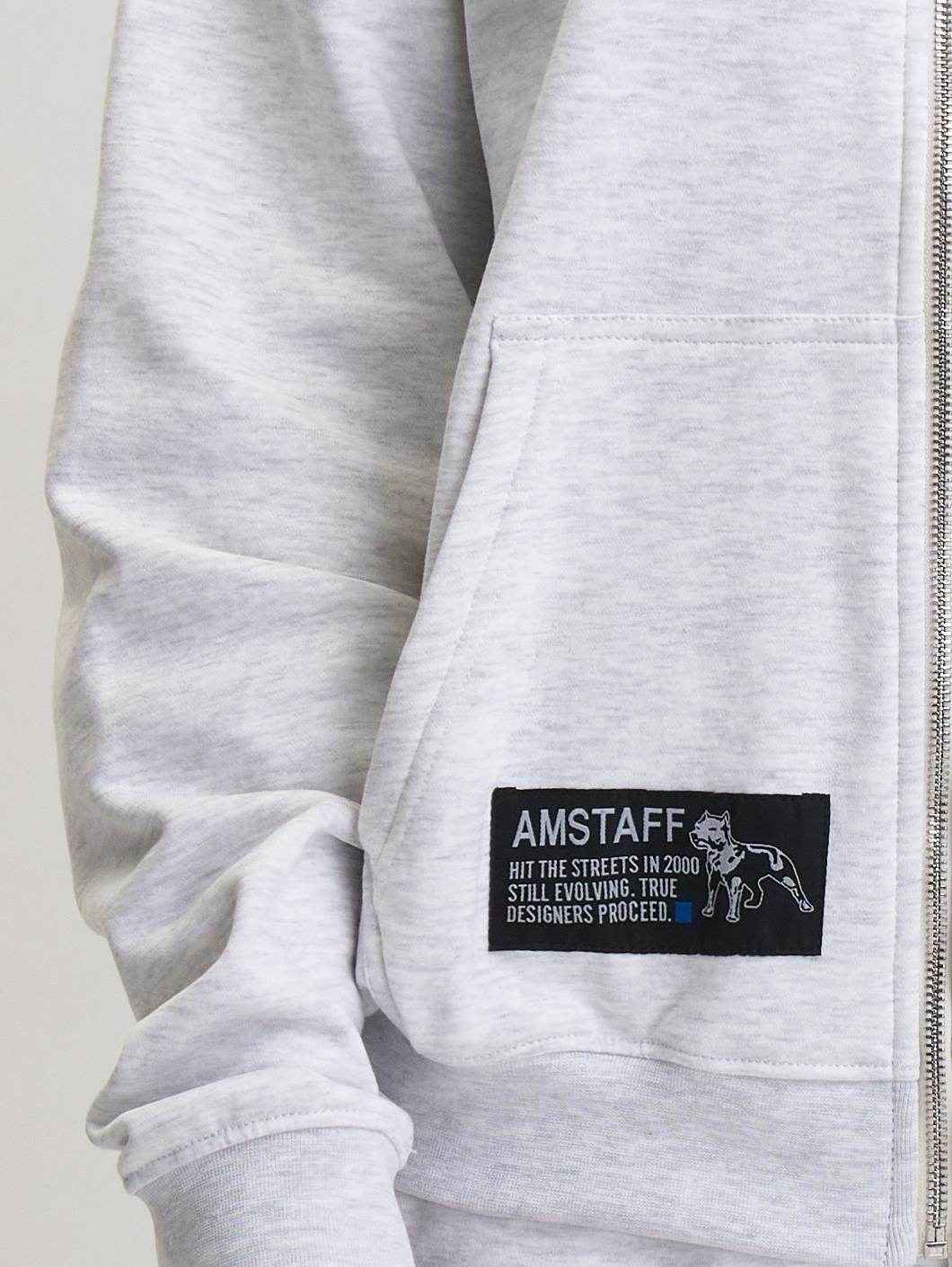 Amstaff Woman Basic Ziphoodie Grey - Amstaff Wear