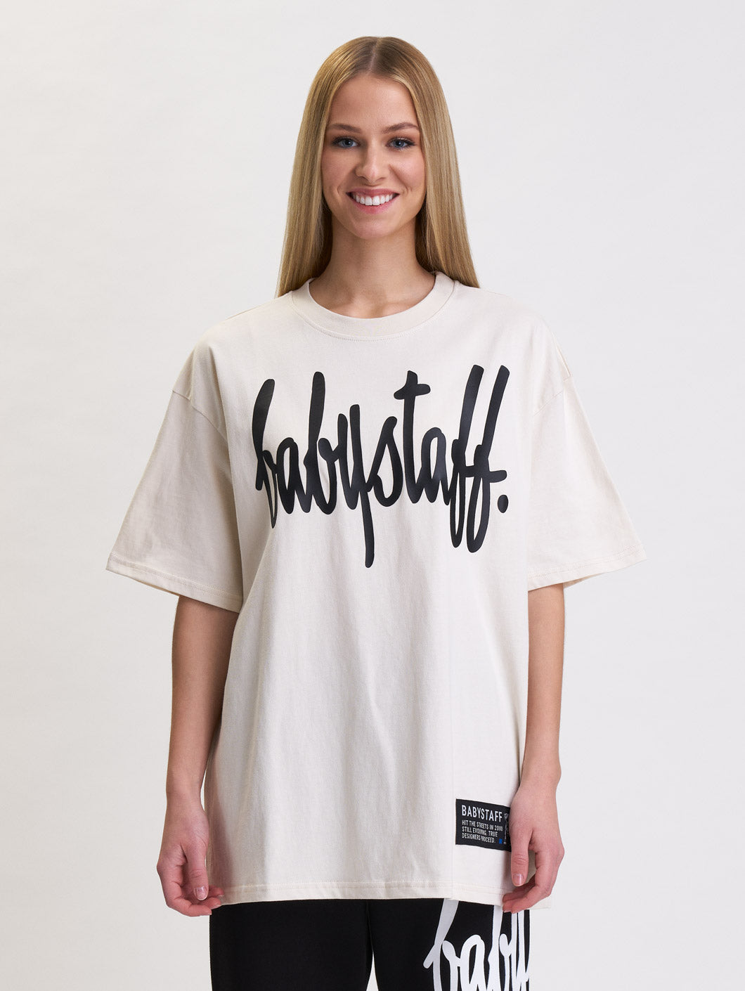 Babystaff Fast Oversize T-Shirt Creme - Amstaff Wear