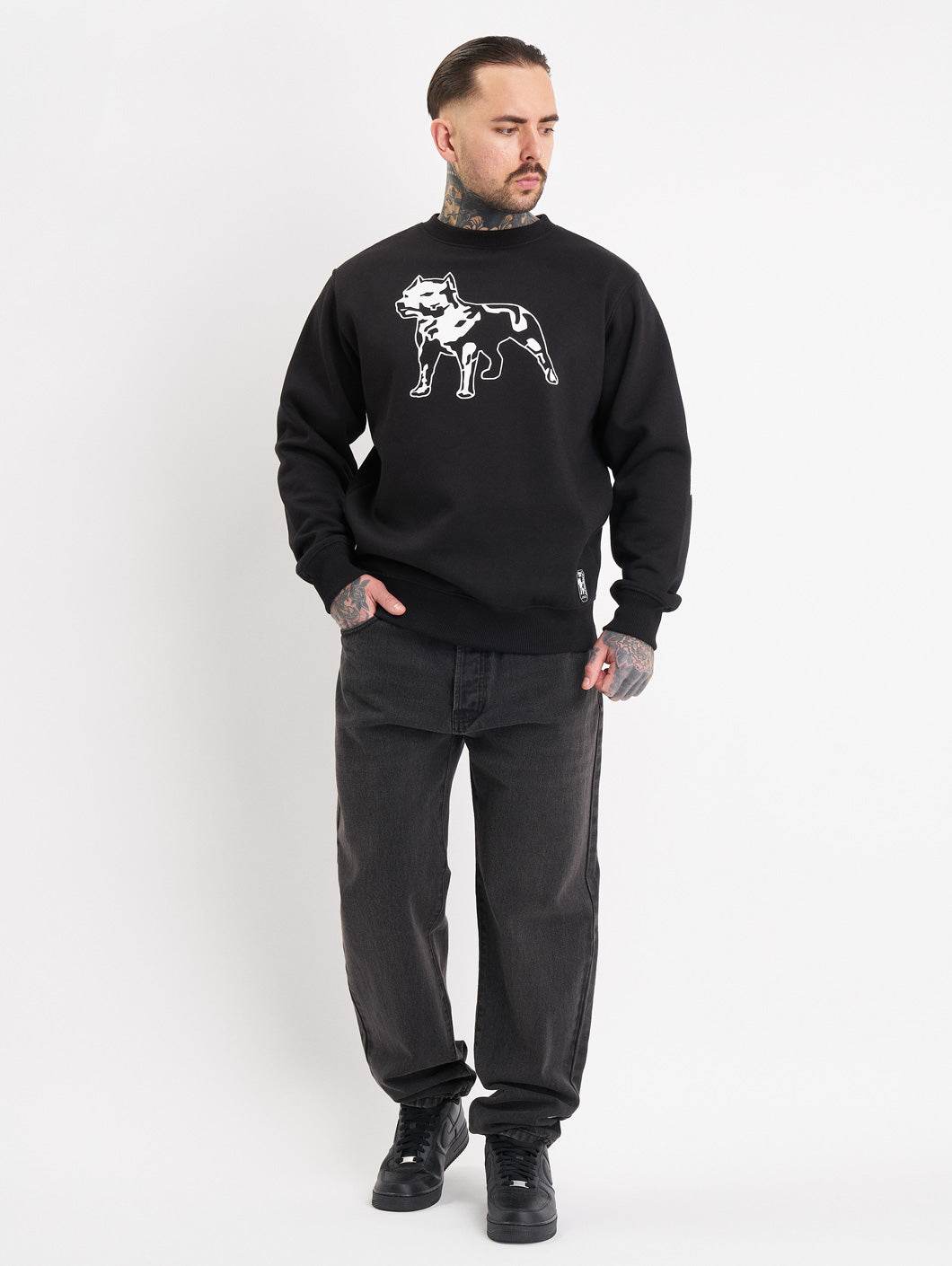 Amstaff Basuga Sweatshirt Black - Amstaff Wear