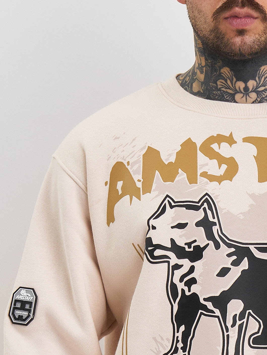 Amstaff Kaldar Sweatshirt Creamwood - Amstaff Wear