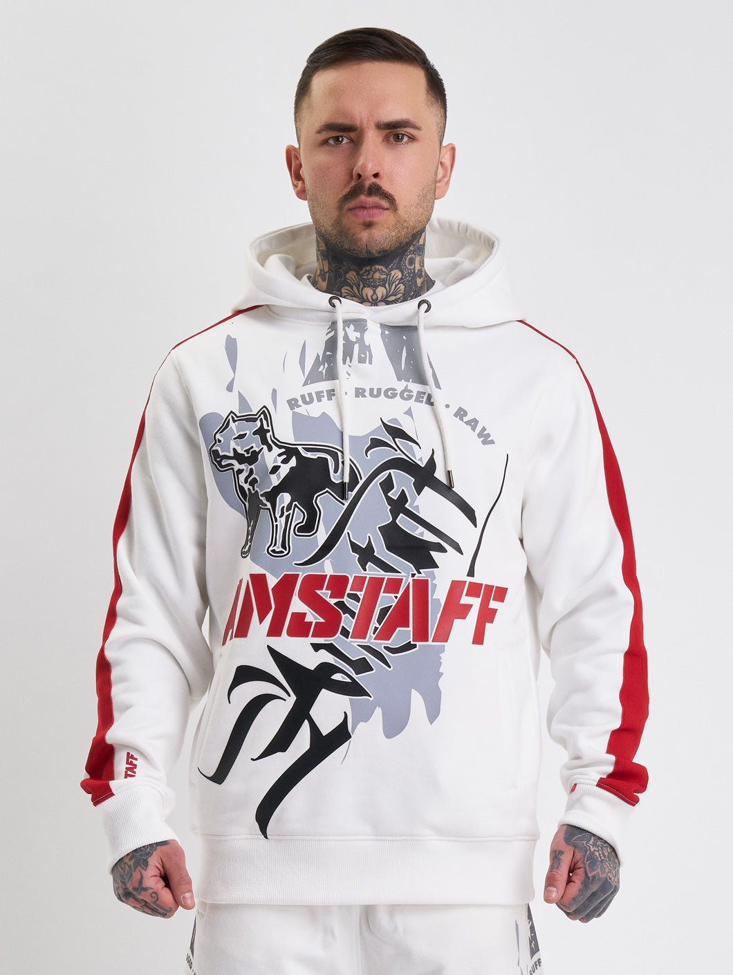 amstaff vedor hoodie white - 2