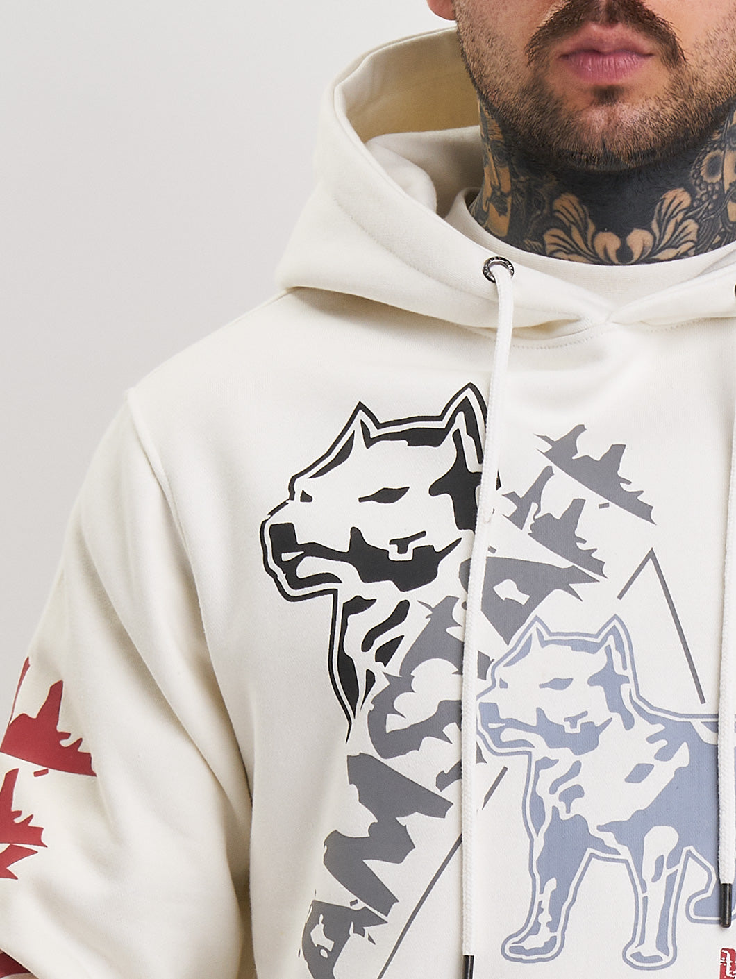 Amstaff Cyrak Hoodie White - Amstaff Wear