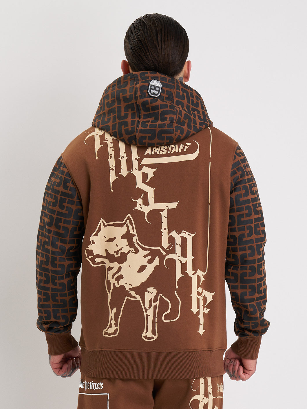 Amstaff Ashur Hoodie Brown - Amstaff Wear