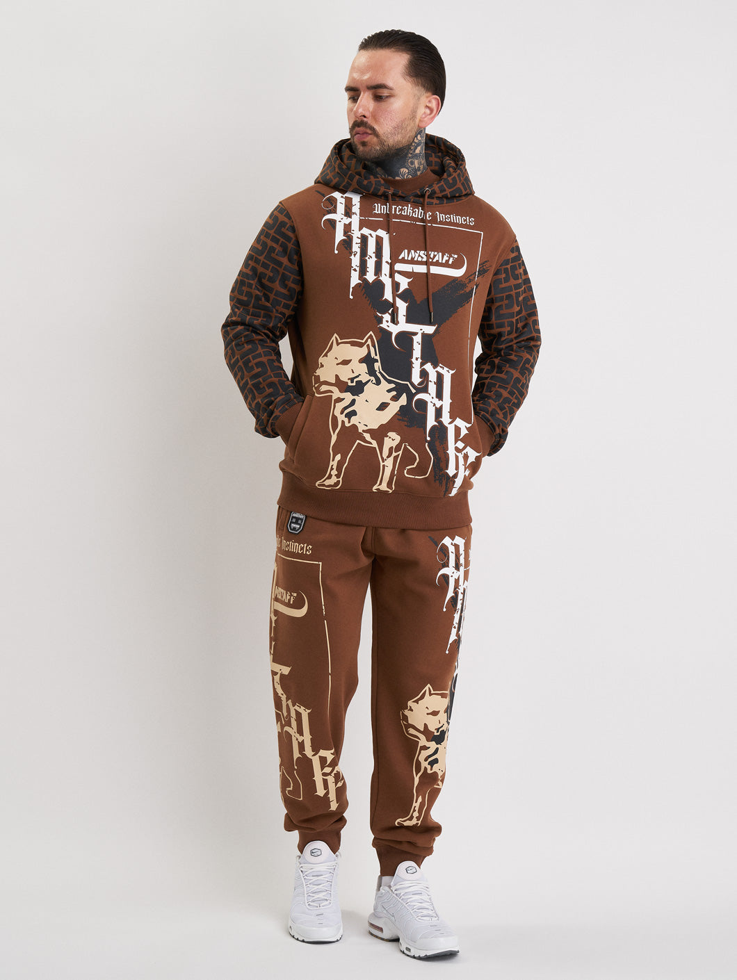 Amstaff Ashur Hoodie Brown - Amstaff Wear