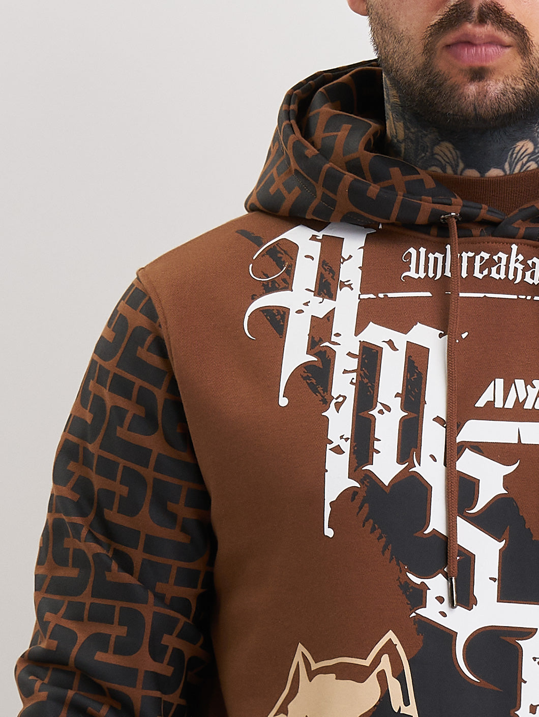 Amstaff Ashur Hoodie Brown - Amstaff Wear