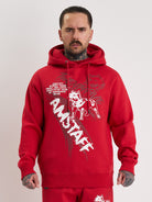 Amstaff Narek Hoodie Red - Amstaff Wear