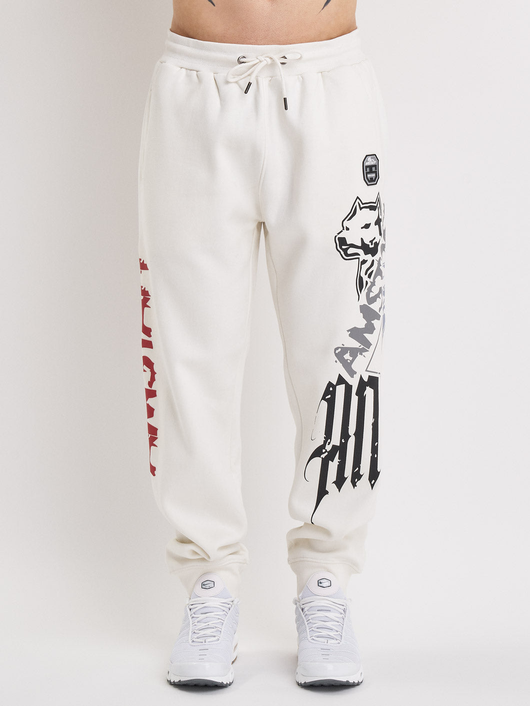 Amstaff Cyrak Sweatpants White - Amstaff Wear