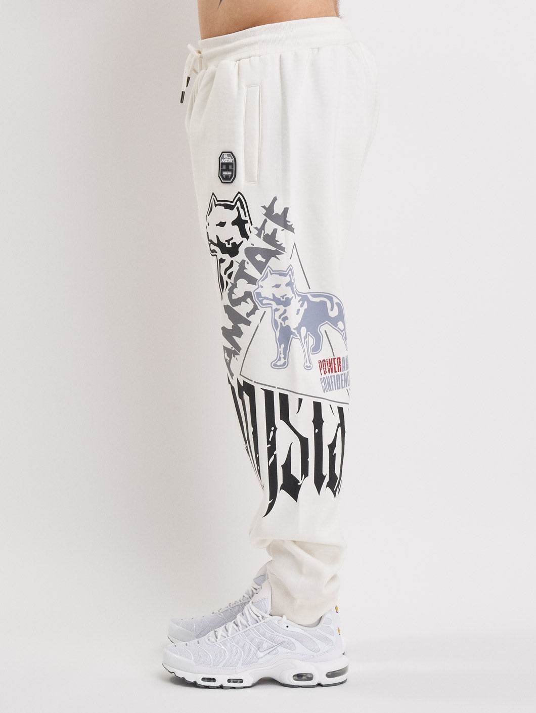 Amstaff Cyrak Sweatpants White - Amstaff Wear