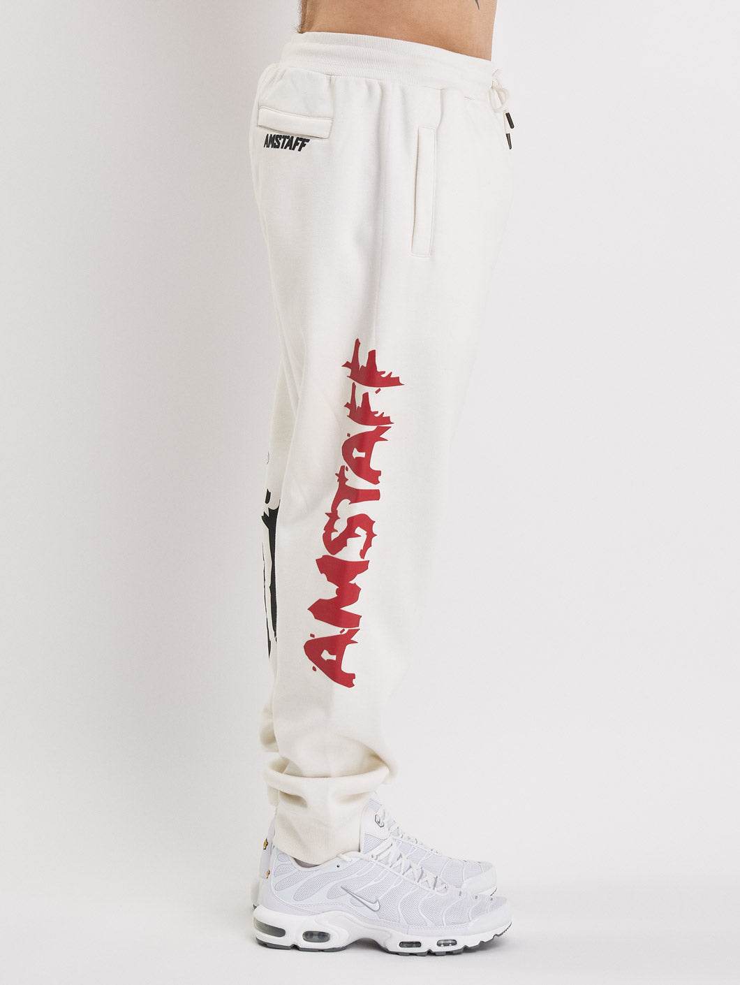 Amstaff Cyrak Sweatpants White - Amstaff Wear