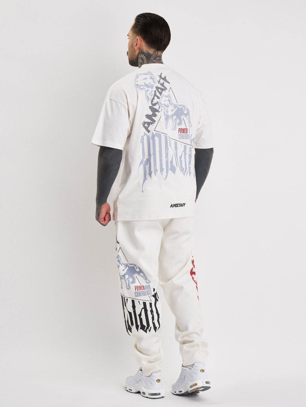 Amstaff Cyrak Sweatpants White - Amstaff Wear